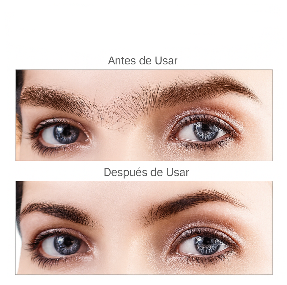 Depiladora facial 2 en 1 de precisión indolora | Diseño purpurina